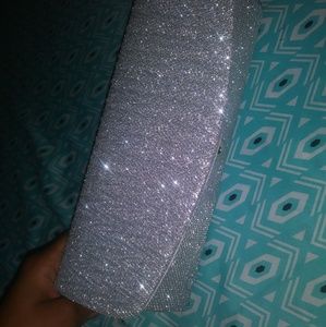 Silver shoulder purse